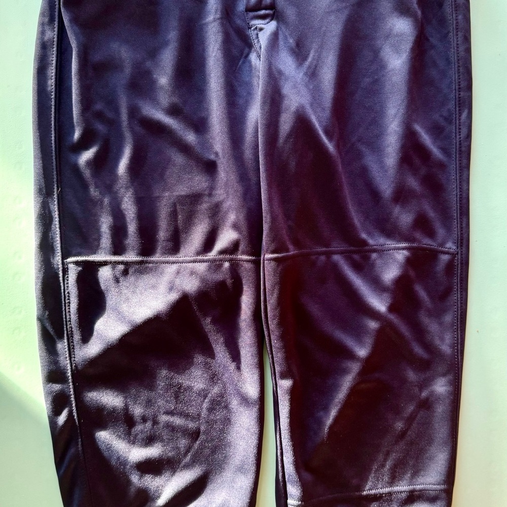 Easton Women’s Softball Pants Large NWT Navy 31–33” Belted Waist Double Knees